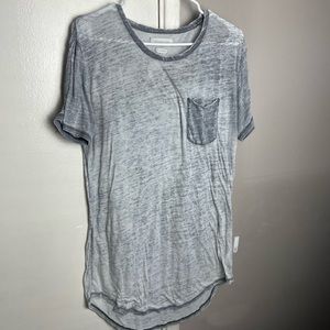 Standard Cloth Gray Distressed T-Shirt Urban Outfitters Mens Small Colton Poly